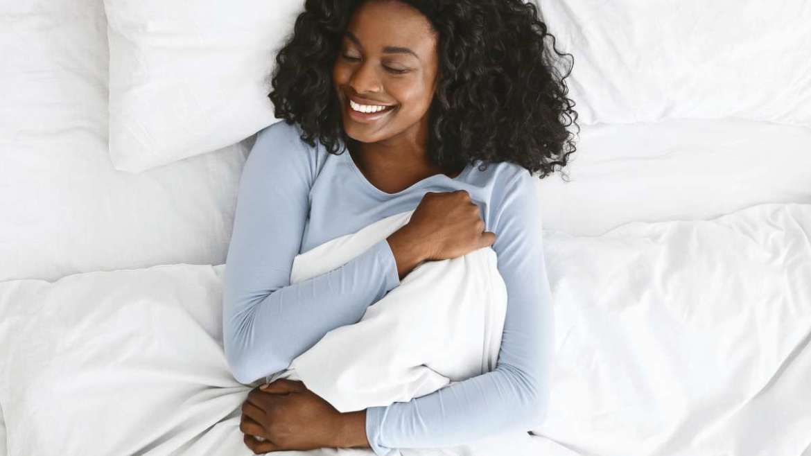 not stress, relaxed woman
