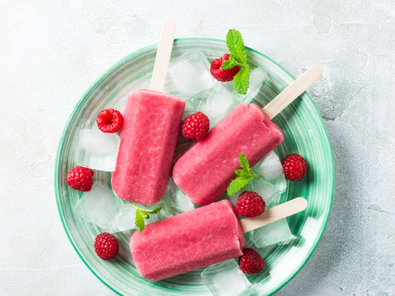 Raspberry Popsicles